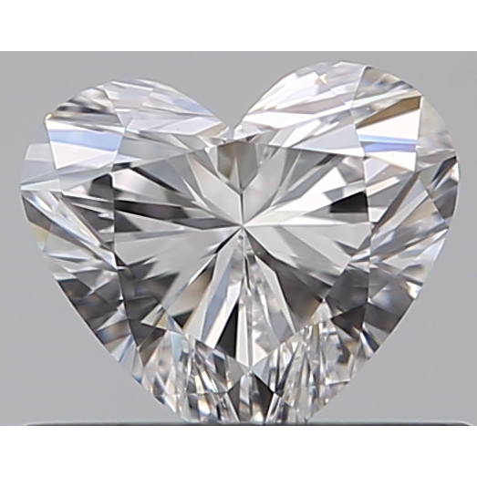 0.42 Carat Heart Loose Diamond, E, IF, Super Ideal, GIA Certified