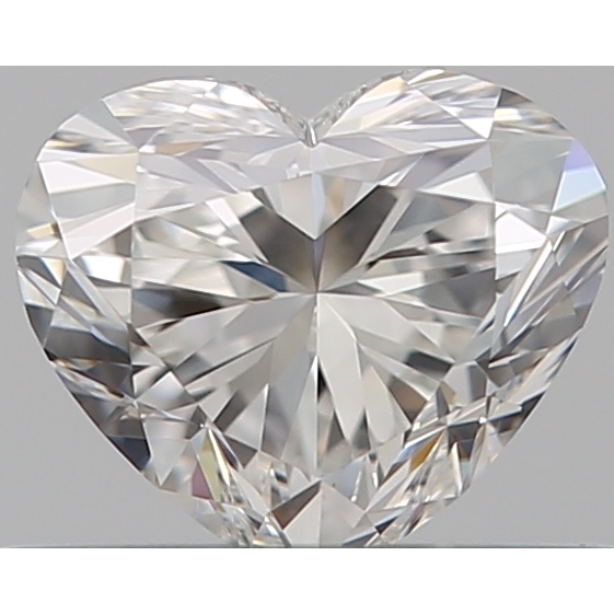 0.42 Carat Heart Loose Diamond, F, VS1, Ideal, GIA Certified | Thumbnail