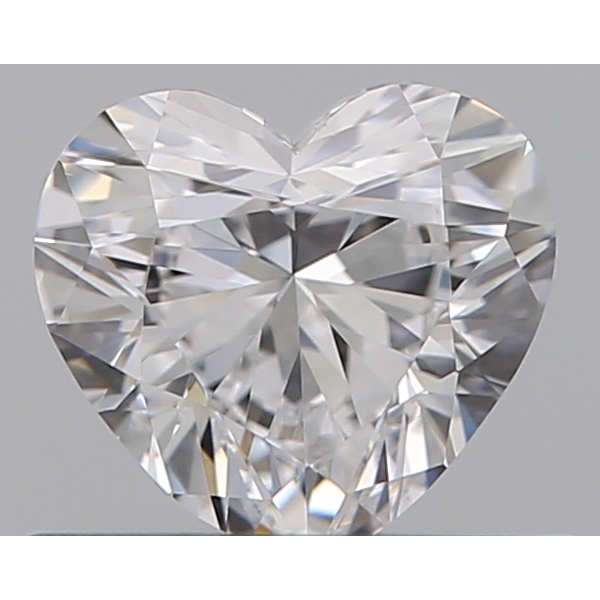 0.40 Carat Heart Loose Diamond, D, VVS2, Ideal, GIA Certified