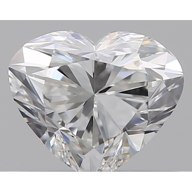 0.41 Carat Heart Loose Diamond, F, VVS2, Ideal, GIA Certified | Thumbnail