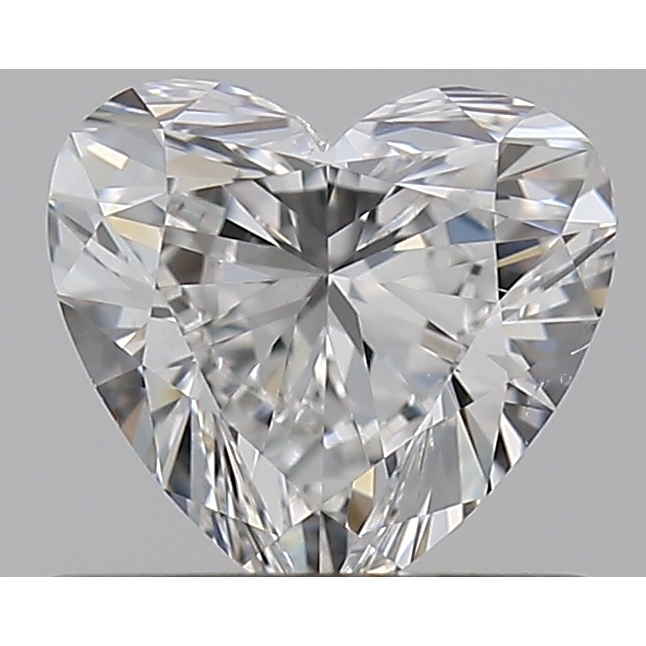 0.52 Carat Heart Loose Diamond, F, VS2, Ideal, GIA Certified | Thumbnail
