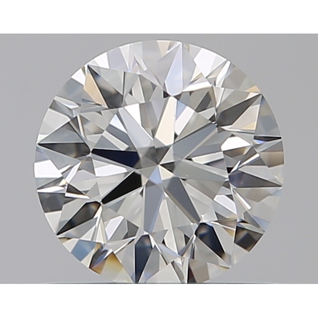 0.61 Carat Round Loose Diamond, H, VS2, Super Ideal, GIA Certified