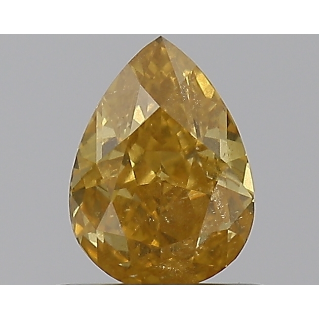 0.61 Carat Pear Loose Diamond, FANCY, I1, Excellent, GIA Certified
