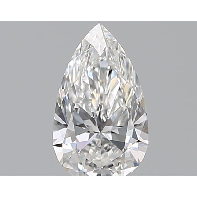 0.50 Carat Pear Loose Diamond, F, VVS2, Super Ideal, GIA Certified | Thumbnail