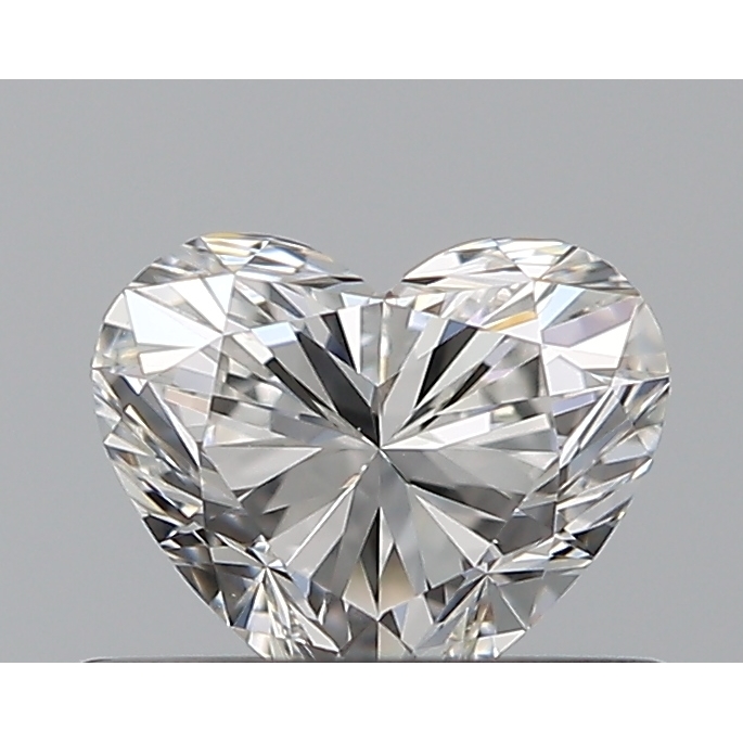 0.41 Carat Heart Loose Diamond, F, VVS2, Super Ideal, GIA Certified