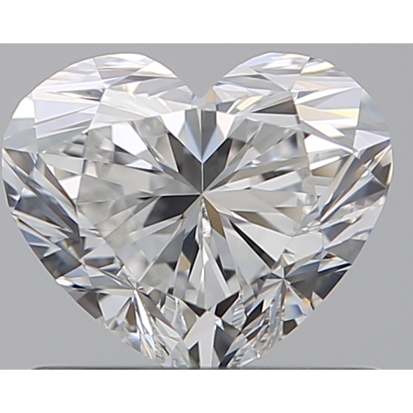 0.66 Carat Heart Loose Diamond, F, VVS2, Ideal, GIA Certified | Thumbnail