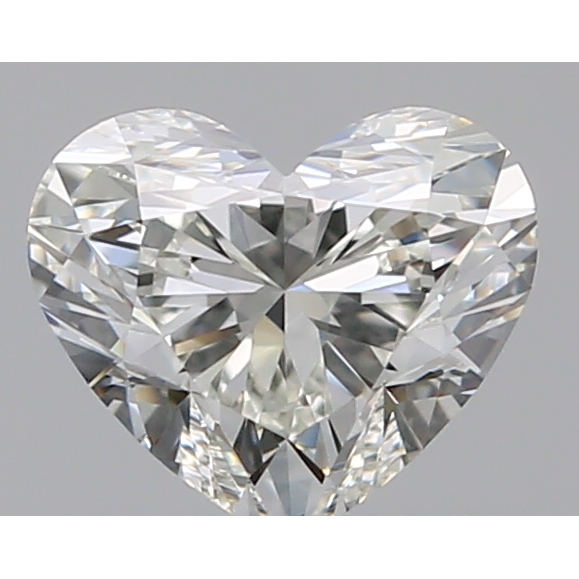 0.53 Carat Heart Loose Diamond, J, VVS2, Super Ideal, GIA Certified