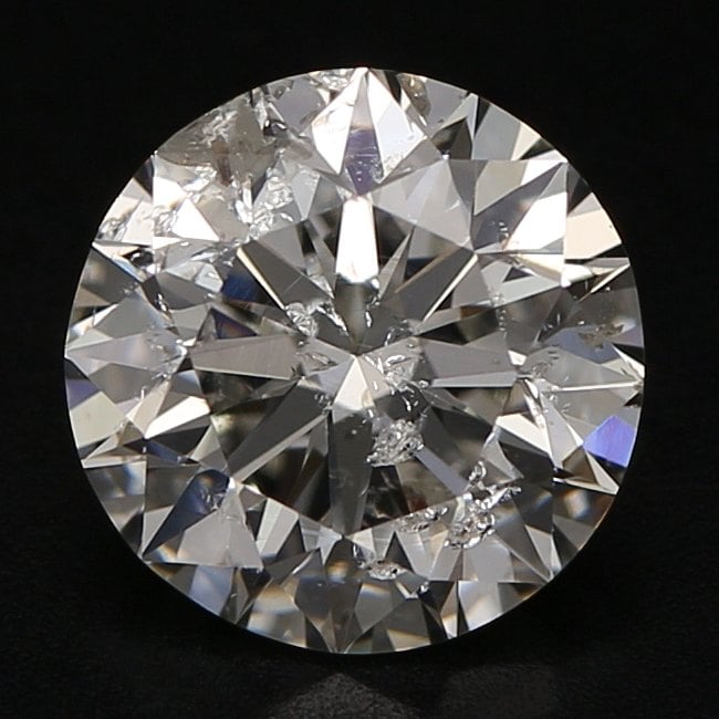 1.07 Carat Round Loose Diamond, H, I1, Ideal, GIA Certified | Thumbnail