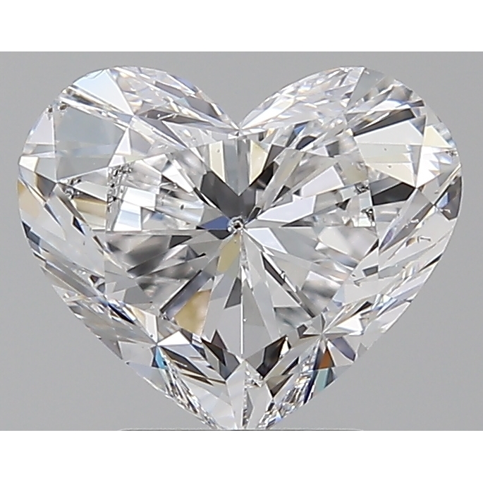 2.50 Carat Heart Loose Diamond, D, SI2, Super Ideal, GIA Certified