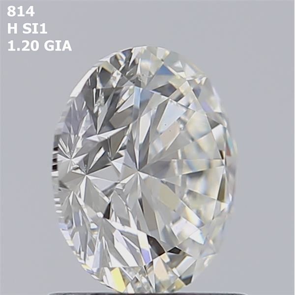 1.20 Carat Round Loose Diamond, H, SI1, Super Ideal, GIA Certified