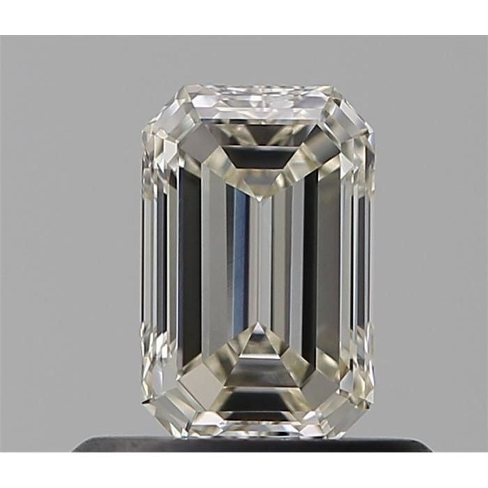 0.53 Carat Emerald Loose Diamond, J, VVS1, Ideal, GIA Certified | Thumbnail