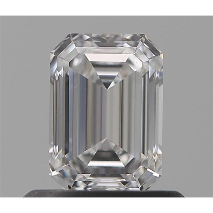 0.60 Carat Emerald Loose Diamond, D, VVS2, Super Ideal, GIA Certified | Thumbnail