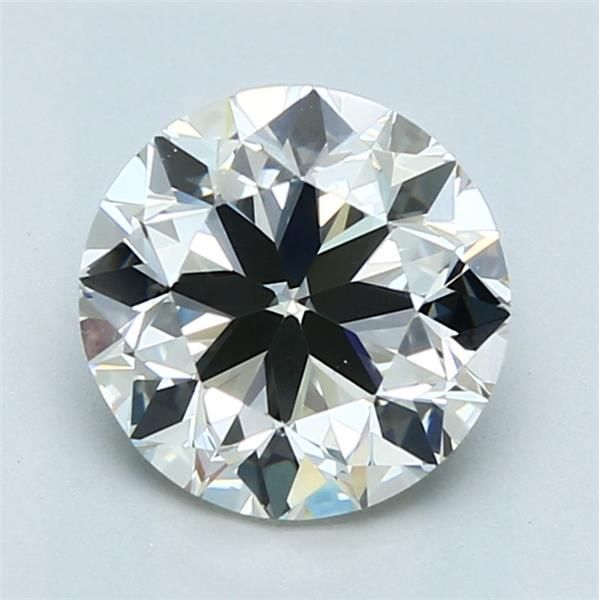 2.01 Carat Round Loose Diamond, K, VS1, Excellent, GIA Certified