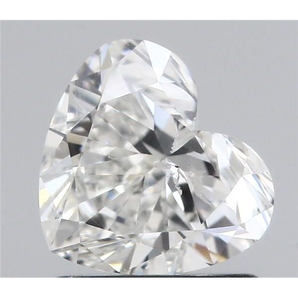 1.00 Carat Heart Loose Diamond, F, SI2, Ideal, GIA Certified