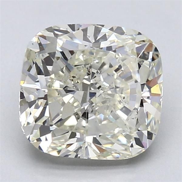 3.10 Carat Cushion Loose Diamond, L, SI2, Excellent, GIA Certified