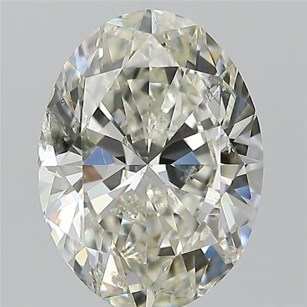2.00 Carat Oval Loose Diamond, K, I1, Ideal, GIA Certified