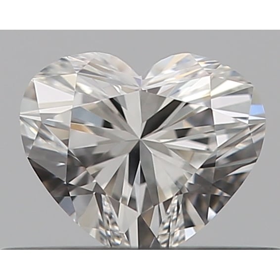 0.30 Carat Heart Loose Diamond, F, VVS2, Super Ideal, GIA Certified