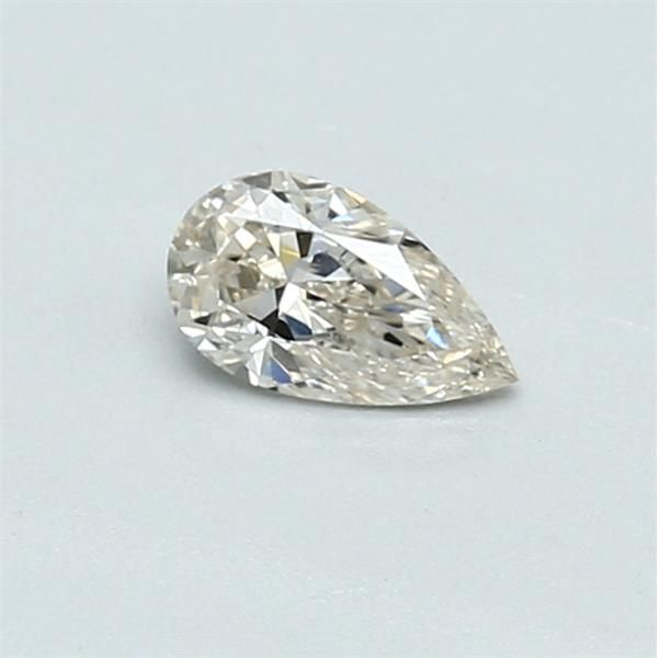 0.30 Carat Pear Loose Diamond, K Faint Brown, VVS2, Ideal, GIA Certified