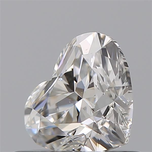 0.54 Carat Heart Loose Diamond, F, VS2, Ideal, GIA Certified | Thumbnail
