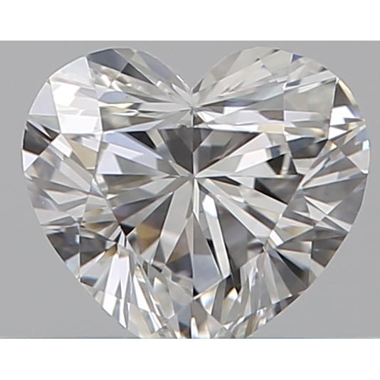 0.31 Carat Heart Loose Diamond, F, VVS2, Super Ideal, GIA Certified