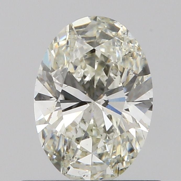 0.53 Carat Oval Loose Diamond, J, SI1, Ideal, GIA Certified