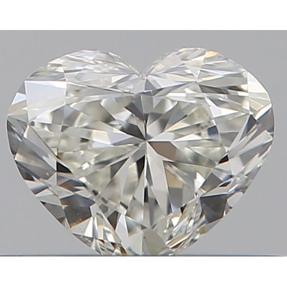 0.34 Carat Heart Loose Diamond, J, VS2, Ideal, GIA Certified