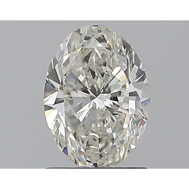1.00 Carat Oval Loose Diamond, H, SI2, Excellent, GIA Certified | Thumbnail