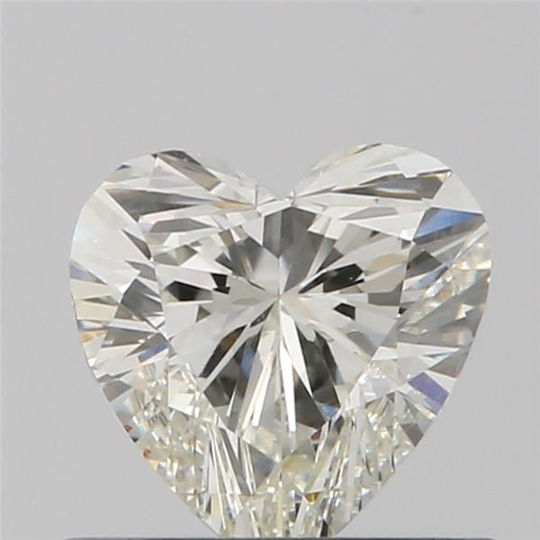 0.52 Carat Heart Loose Diamond, J, VS2, Ideal, GIA Certified