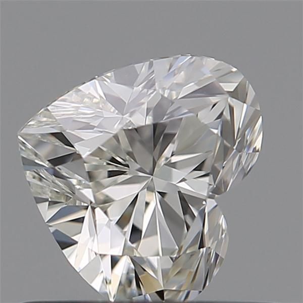 0.56 Carat Heart Loose Diamond, I, IF, Super Ideal, GIA Certified