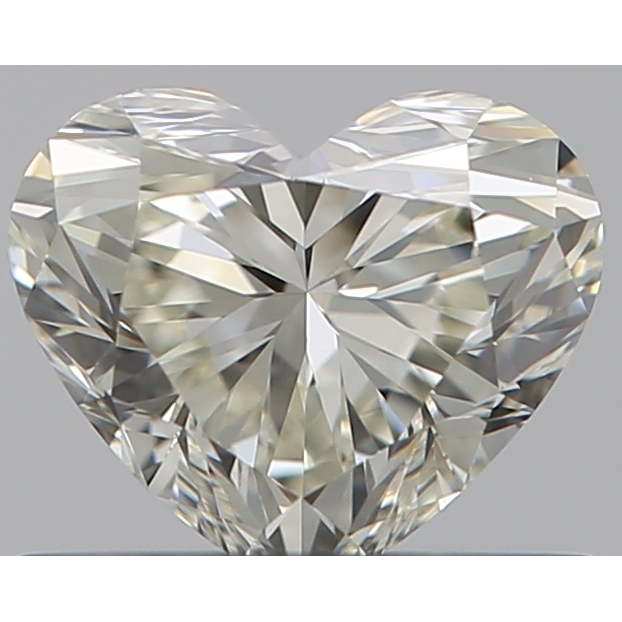 0.53 Carat Heart Loose Diamond, K, VVS2, Super Ideal, GIA Certified
