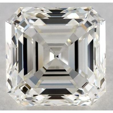 0.91 Carat Asscher Loose Diamond, J, VS1, Super Ideal, GIA Certified