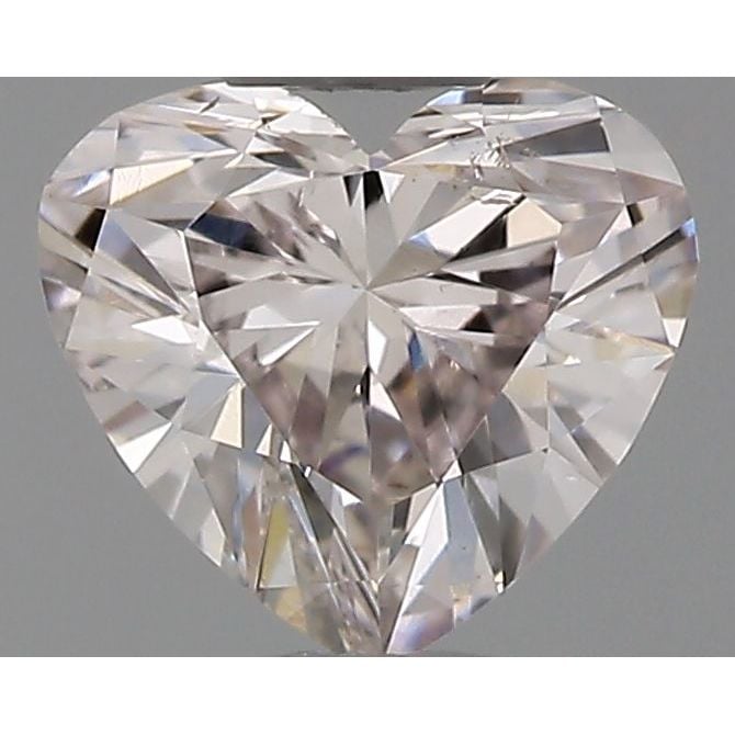 0.30 Carat Heart Loose Diamond, Very Light Pinkish Brown, SI1, Ideal, GIA Certified | Thumbnail