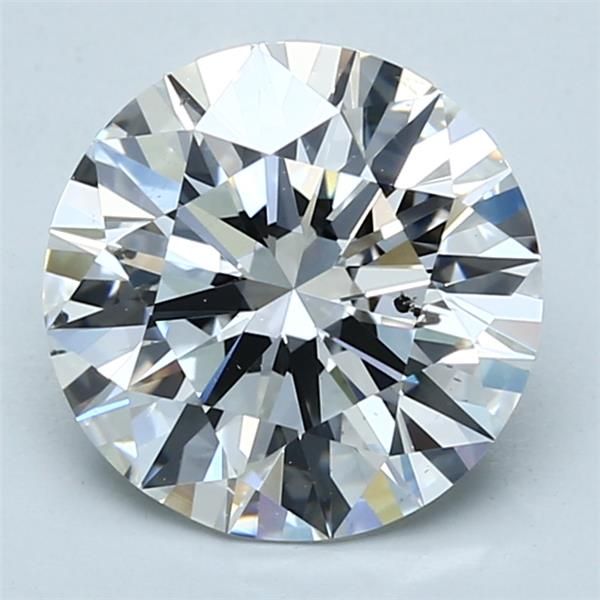 3.22 Carat Round Loose Diamond, F, SI1, Super Ideal, GIA Certified