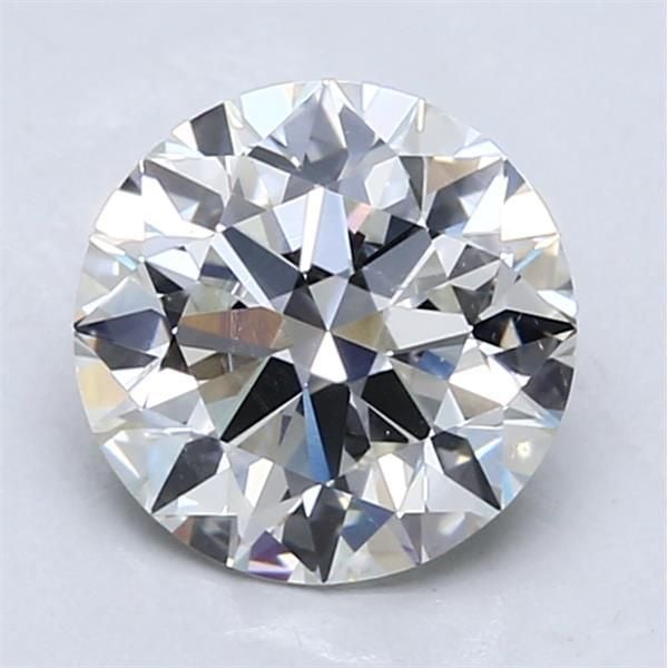 2.14 Carat Round Loose Diamond, H, SI1, Super Ideal, GIA Certified