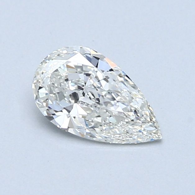 0.53 Carat Pear Loose Diamond, H, VVS1, Excellent, GIA Certified