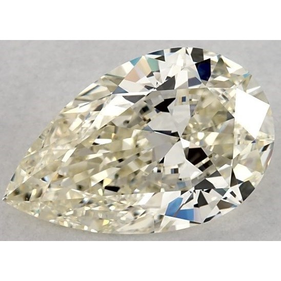2.50 Carat Pear Loose Diamond, K, VVS2, Super Ideal, IGI Certified