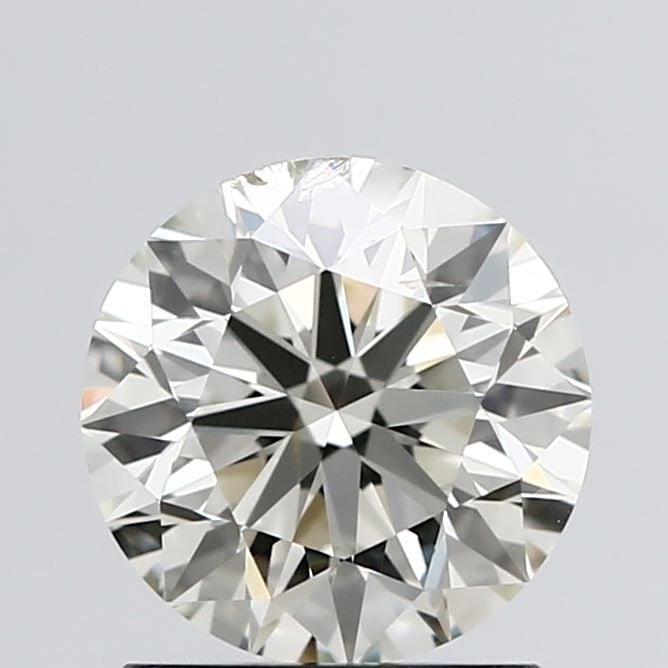 1.53 Carat Round Loose Diamond, K, SI1, Super Ideal, IGI Certified