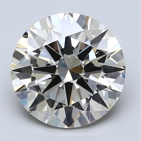 2.50 Carat Round Loose Diamond, L, IF, Ideal, IGI Certified