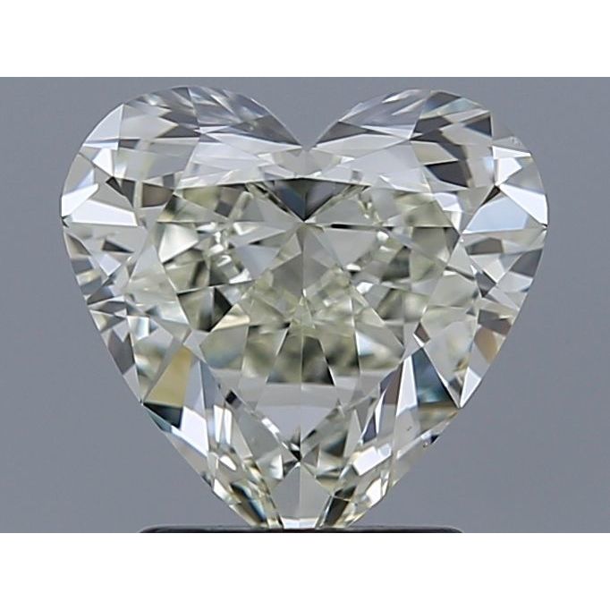 1.51 Carat Heart Loose Diamond, J, VS1, Ideal, IGI Certified