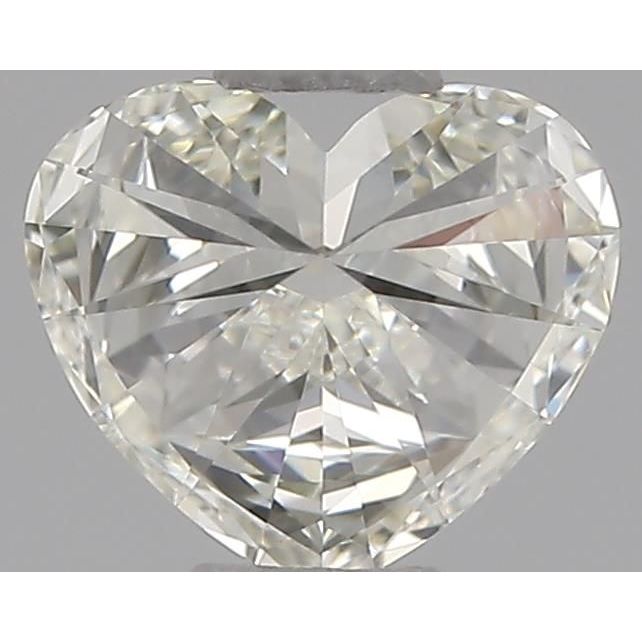 0.53 Carat Heart Loose Diamond, J, IF, Ideal, IGI Certified