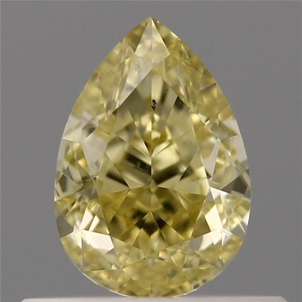 0.50 Carat Pear Loose Diamond, Yellow Yellow, SI1, Ideal, GIA Certified