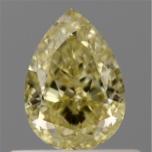 0.55 Carat Pear Loose Diamond, Yellow Yellow, VS2, Super Ideal, GIA Certified | Thumbnail