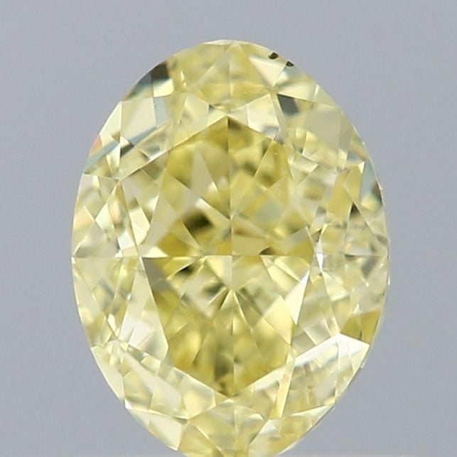 0.52 Carat Oval Loose Diamond, Yellow Yellow, VS2, Excellent, GIA Certified | Thumbnail