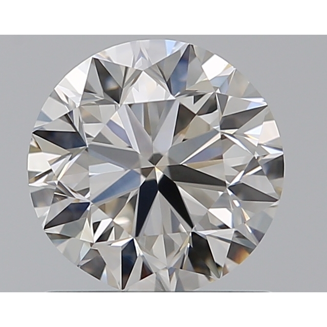 0.90 Carat Round Loose Diamond, J, VVS2, Excellent, GIA Certified
