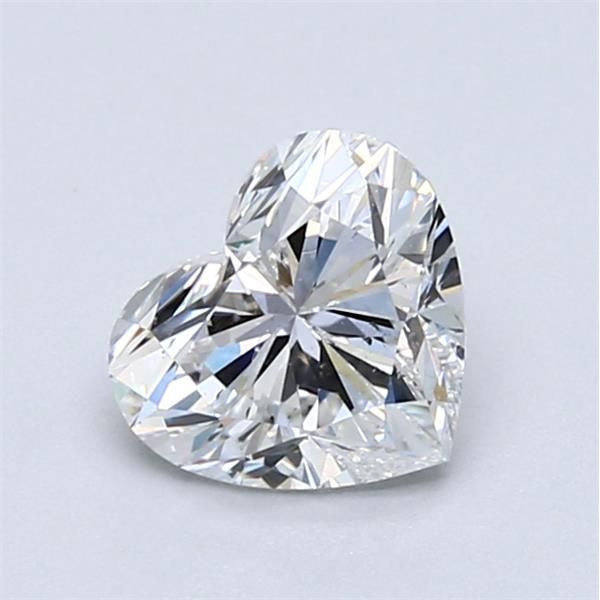 1.02 Carat Heart Loose Diamond, D, SI1, Ideal, GIA Certified | Thumbnail