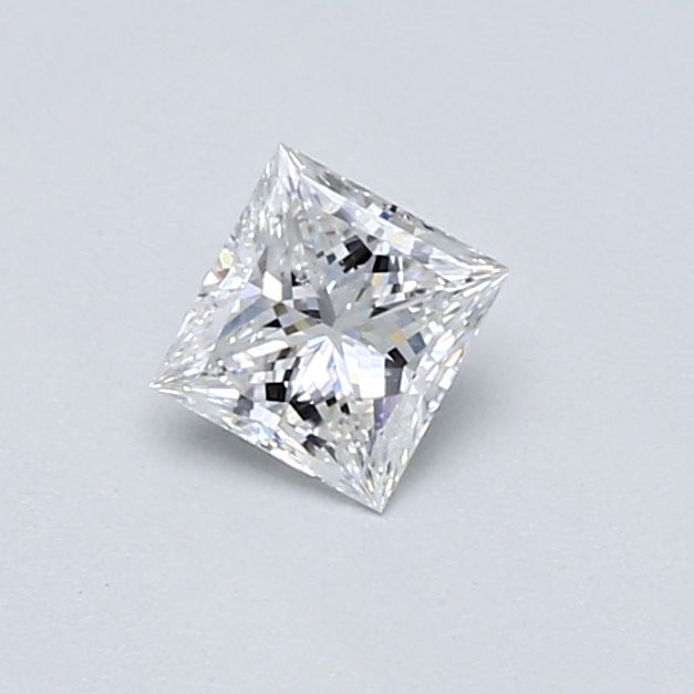 0.37 Carat Princess Loose Diamond, D, SI2, Ideal, GIA Certified
