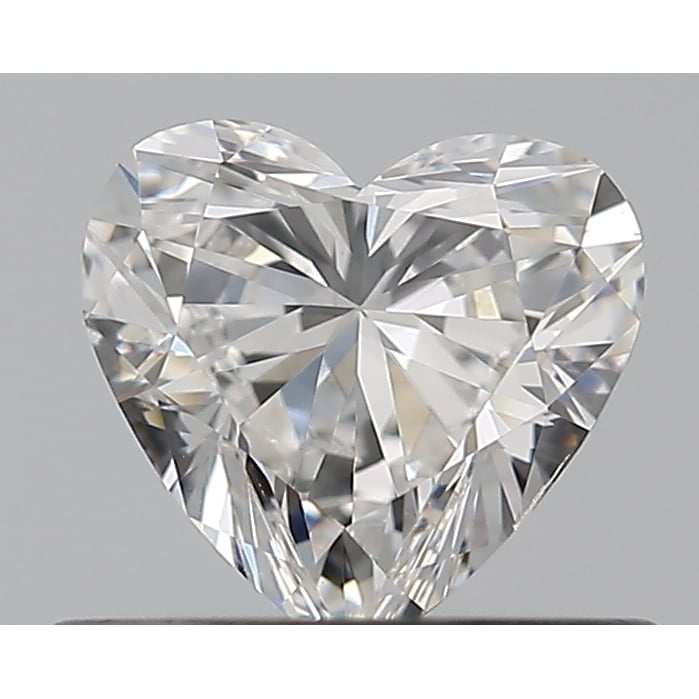 0.42 Carat Heart Loose Diamond, F, VVS2, Ideal, GIA Certified | Thumbnail