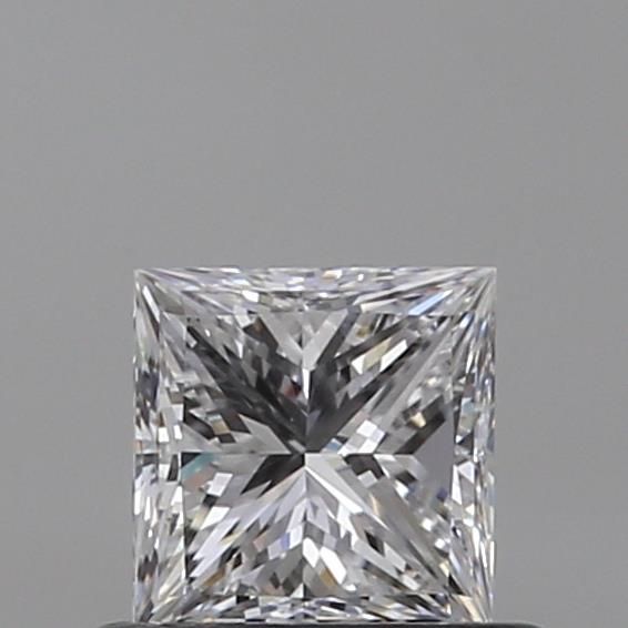 0.53 Carat Princess Loose Diamond, D, VVS2, Super Ideal, GIA Certified