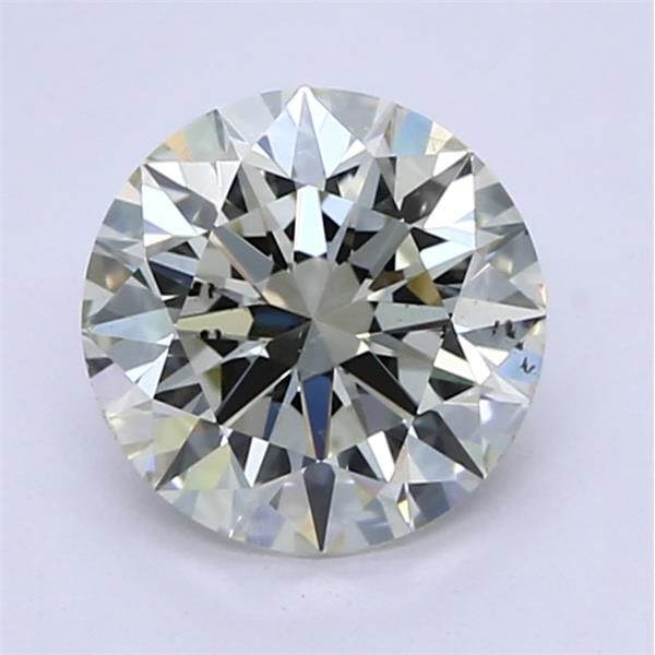 1.42 Carat Round Loose Diamond, K, SI2, Super Ideal, GIA Certified