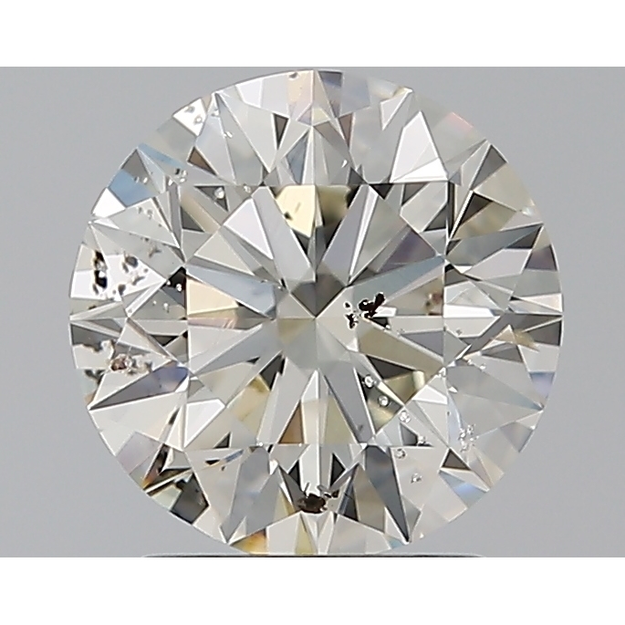 1.70 Carat Round Loose Diamond, J, SI2, Super Ideal, GIA Certified